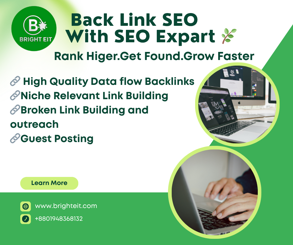 Backlink SEO services concept